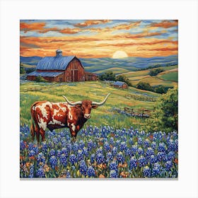 Texas Bluebonnets 1 Canvas Print