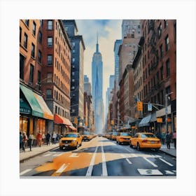 Beautiful New York City Streets Canvas Print