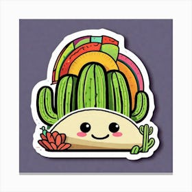 Cactus Taco Canvas Print