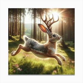 Hare In The Woods Canvas Print