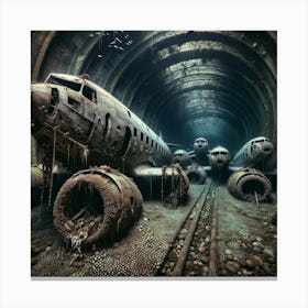 Plane graveyard Canvas Print