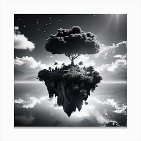 Island In The Sky 3 Canvas Print