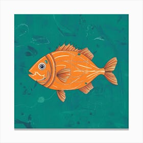 Fish Shaul Nautical Orange Art Illustration 2yxaqsq Rtgljrrn89sppg Dq8hzmsqu 5iwq Canvas Print