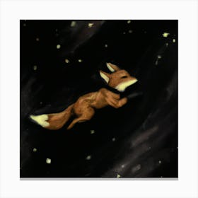 Fox In Space 1 Canvas Print