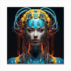 Futuristic Woman 6 Canvas Print