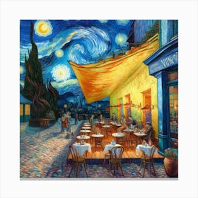 Van Gogh Painted A Cafe Terrace At The Edge Of The Universe (1) Canvas Print