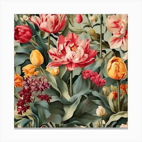 Floral Wallpaper Canvas Print