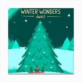 Winter Wonders Await Canvas Print