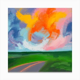 Cloud Of Colors Canvas Print