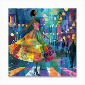 Night On The Town Canvas Print