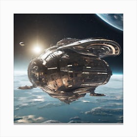 Spaceship 90 Canvas Print