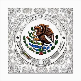 Mexico'S Coat Of Arms Canvas Print