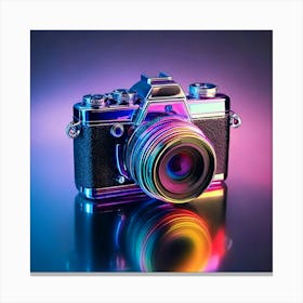 Firefly Futuristic Iridescent Camera With Vibrant Reflections 13793 Canvas Print