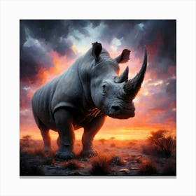 Wild Animal Illustration 261 Canvas Print