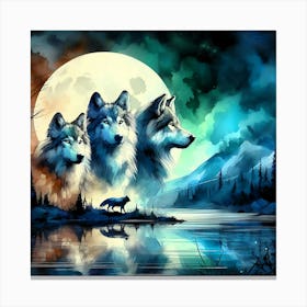 Wild Animal Illustration 277 Canvas Print