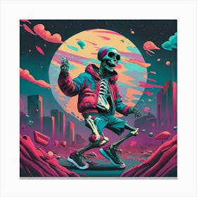 Skeleton Canvas Print