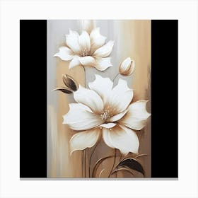 White Flowers 2 Canvas Print