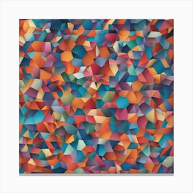 Abstract Polygonal Pattern Canvas Print