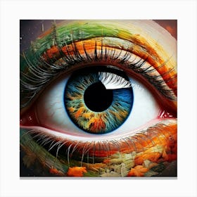 Firefly Divided Eye, Building Sized, Layers, Different Seasons, Seasonal Floors, Surreal, Architectu (8) Canvas Print