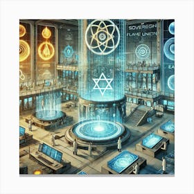 Elemental Research Labs Sovereign Flame Union Canvas Print