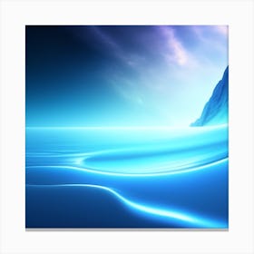 Abstract Ocean Wave Canvas Print