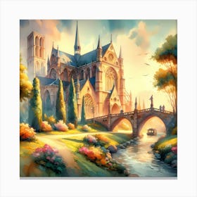 Castle In The Countryside Canvas Print