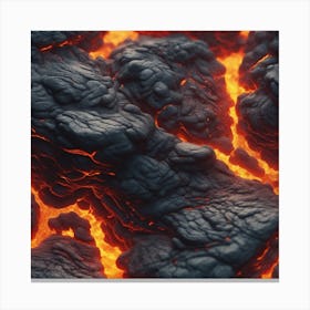 Close Up Of Lava 3 Canvas Print