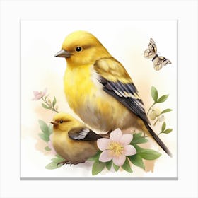 American Goldfinch Mother's Day 2 Canvas Print