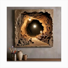 Cave Art Wall Canvas Print