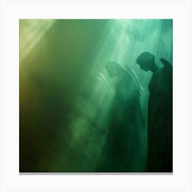 Silhouette Of Angels Canvas Print