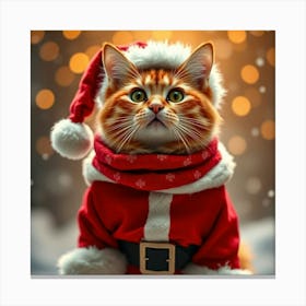 Asm Orange Cat Wearing Like Santa Celebrate The New Ye 818e7b7c 7c86 49b9 A641 1d4d759aef15 Canvas Print