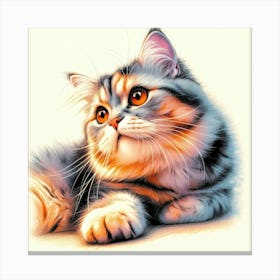 Feline Creative Cat Illustration 81 1 Canvas Print