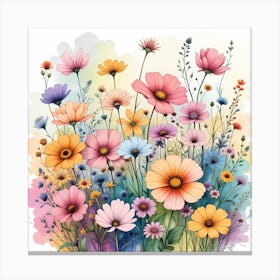 Watercolor Flowers 9 Toile