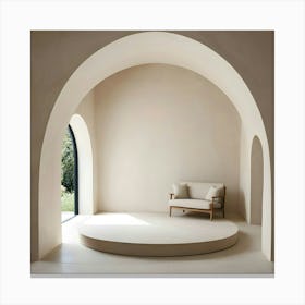 Room With An Archway Canvas Print