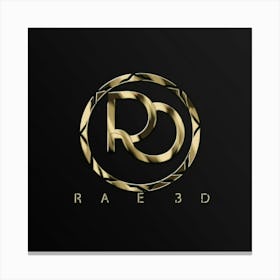 Rae 3d Logo Canvas Print