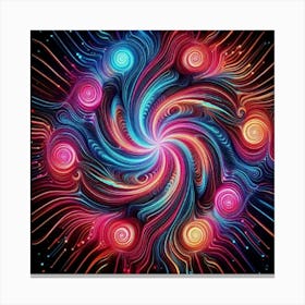 Psychedelic Swirl 1 Canvas Print