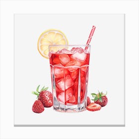 Strawberry Lemonade Canvas Print