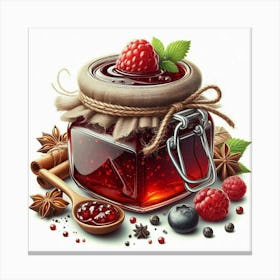 Jar With Jam 6 Canvas Print