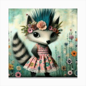 Punk animal Canvas Print