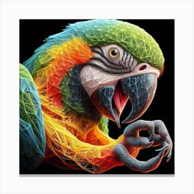 Parrot Colorful Canvas Print