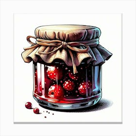 Jar With Jam 4 Canvas Print