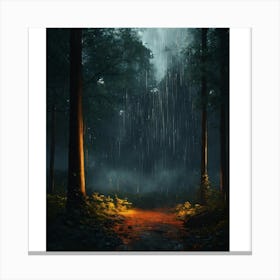 Rainy Forest Canvas Print