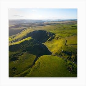 Aerial View Of The Dales 13 Canvas Print