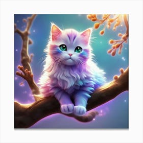 Cat In A Tree Canvas Print