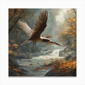 Eagle In Flight Canvas Print