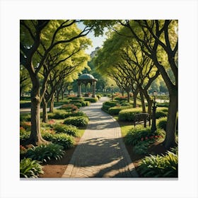 Park Path Canvas Print