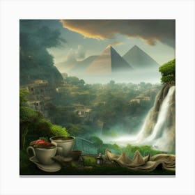 Egyptian Landscape 1 Canvas Print