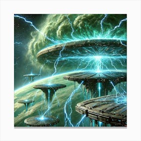 Uranian Vanguard Ion Storm Manipulation Canvas Print