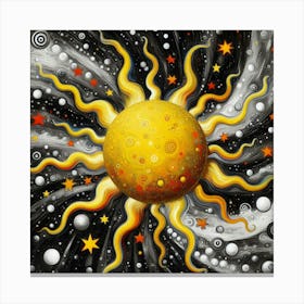 Sun In Space Canvas Print