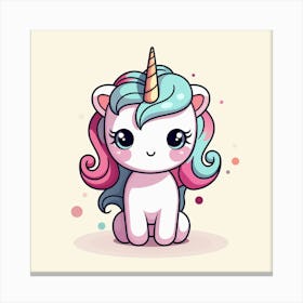 Cute Unicorn 574 Canvas Print